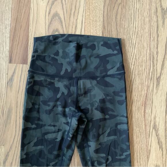 Lululemon Align Crop 21” Incognito Camo Multi Green - Picture 6 of 11